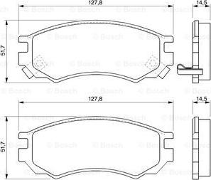 BOSCH 0 986 424 733 - Гальмівні колодки, дискові гальма avtolavka.club