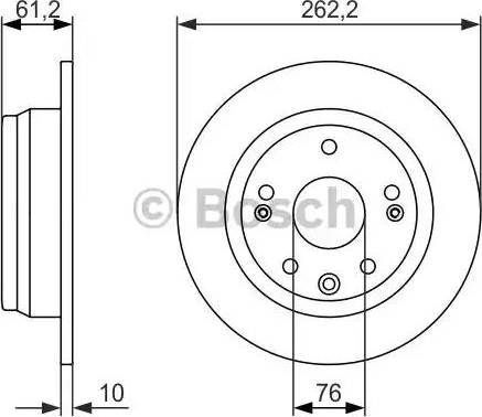 BOSCH 0 986 479 993 - Гальмівний диск avtolavka.club