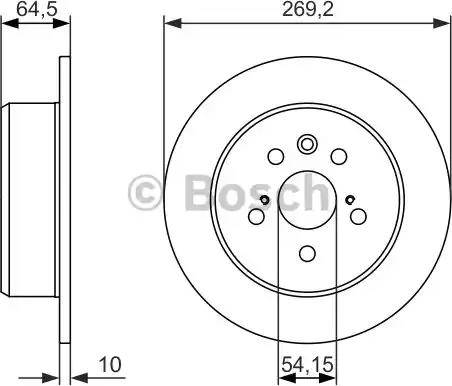 BOSCH 0 986 479 992 - Гальмівний диск avtolavka.club