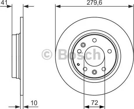 BOSCH 0 986 479 949 - Гальмівний диск avtolavka.club