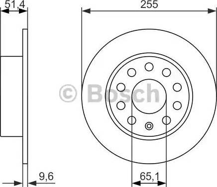 BOSCH 0 986 479 941 - Гальмівний диск avtolavka.club