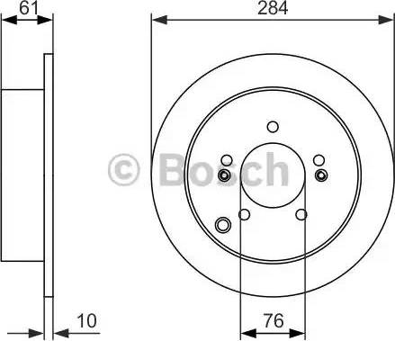 BOSCH 0 986 479 948 - Гальмівний диск avtolavka.club