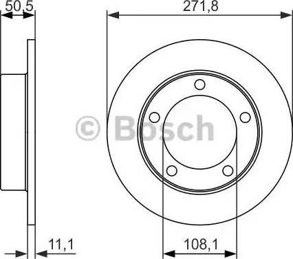 BOSCH 0 986 479 904 - Гальмівний диск avtolavka.club