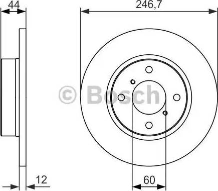 BOSCH 0 986 479 901 - Гальмівний диск avtolavka.club