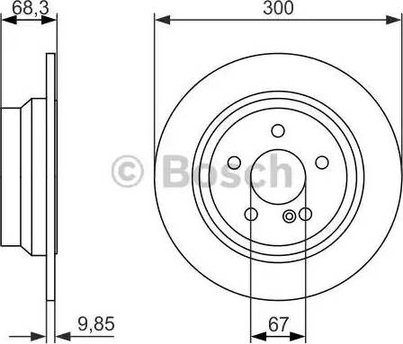 BOSCH 0 986 479 931 - Гальмівний диск avtolavka.club