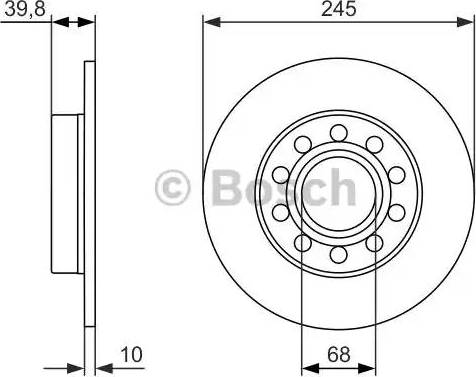 BOSCH 0 986 479 925 - Гальмівний диск avtolavka.club