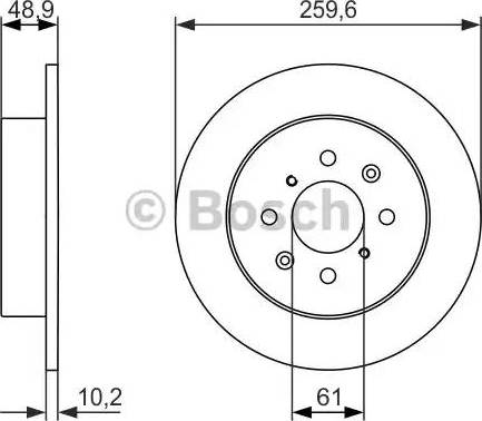 BOSCH 0 986 479 928 - Гальмівний диск avtolavka.club