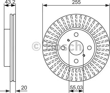 BOSCH 0 986 479 927 - Гальмівний диск avtolavka.club