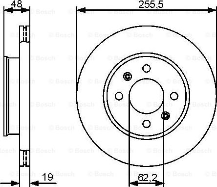 BOSCH 0 986 479 459 - Гальмівний диск avtolavka.club