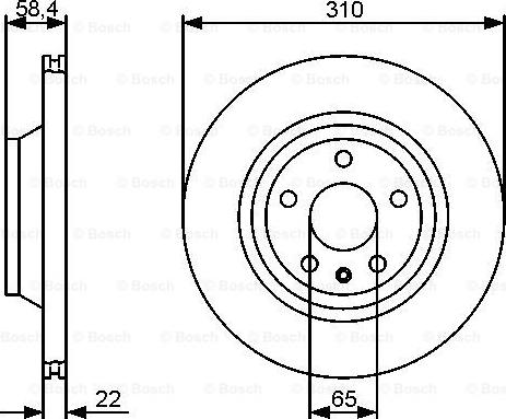 BOSCH 0 986 479 466 - Гальмівний диск avtolavka.club