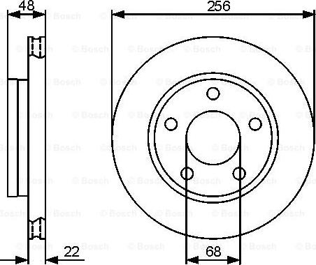 BOSCH 0 986 479 463 - Гальмівний диск avtolavka.club