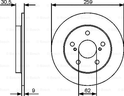 BOSCH 0 986 479 418 - Гальмівний диск avtolavka.club