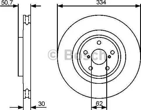 BOSCH 0 986 479 433 - Гальмівний диск avtolavka.club