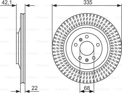 BOSCH 0 986 479 591 - Гальмівний диск avtolavka.club