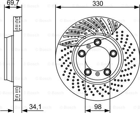 BOSCH 0 986 479 580 - Гальмівний диск avtolavka.club