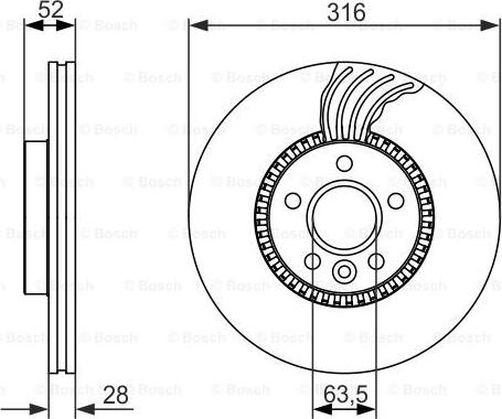 BOSCH 0 986 479 620 - Гальмівний диск avtolavka.club