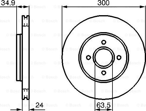 BOSCH 0 986 479 048 - Гальмівний диск avtolavka.club