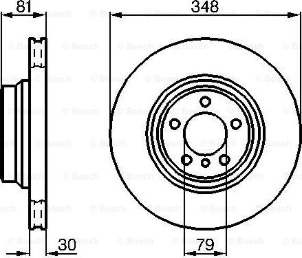 BOSCH 0 986 479 003 - Гальмівний диск avtolavka.club