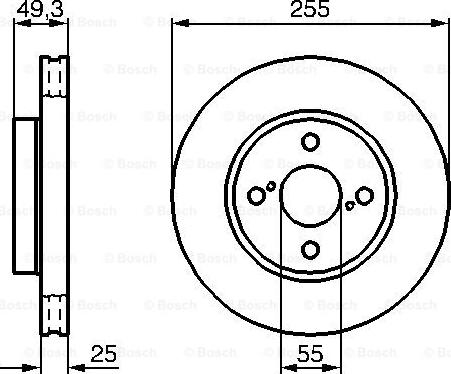 BOSCH 0 986 479 085 - Гальмівний диск avtolavka.club