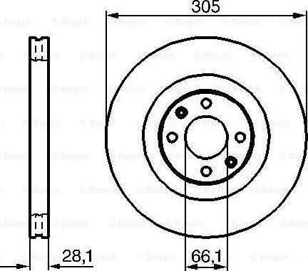 BOSCH 0 986 479 024 - Гальмівний диск avtolavka.club