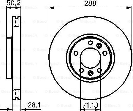 BOSCH 0 986 479 026 - Гальмівний диск avtolavka.club