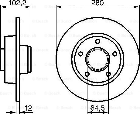 BOSCH 0 986 479 144 - Гальмівний диск avtolavka.club