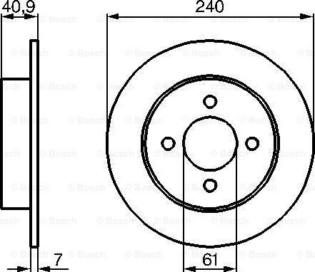 BOSCH 0 986 479 104 - Гальмівний диск avtolavka.club