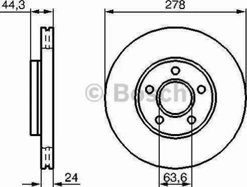 BOSCH 0 986 479 112 - Гальмівний диск avtolavka.club