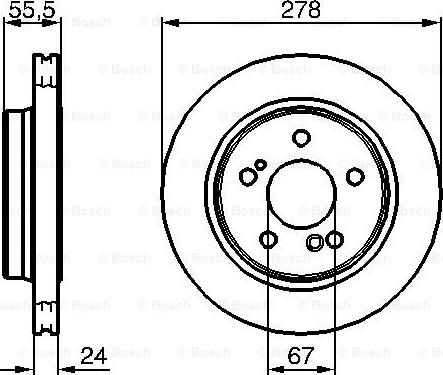 BOSCH 0 986 479 133 - Гальмівний диск avtolavka.club