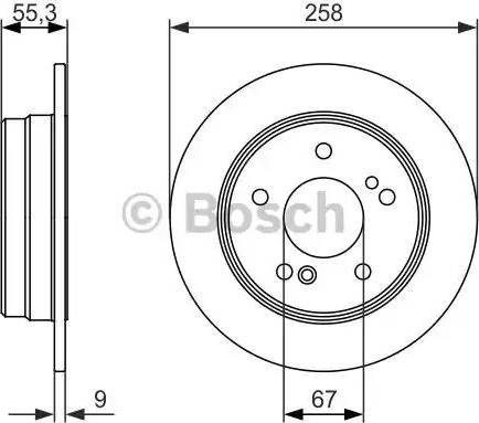 BOSCH 0 986 479 848 - Гальмівний диск avtolavka.club