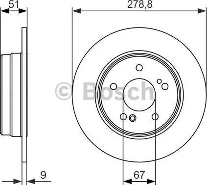 BOSCH 0 986 479 854 - Гальмівний диск avtolavka.club