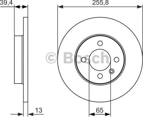 BOSCH 0 986 479 856 - Гальмівний диск avtolavka.club