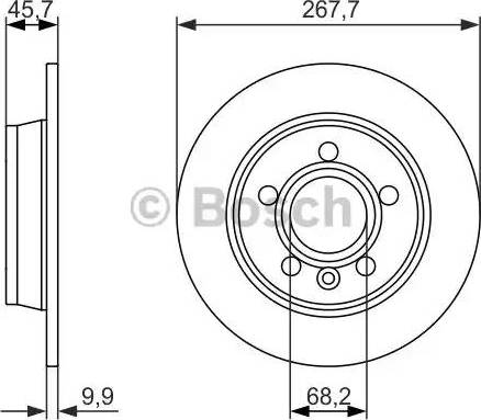 BOSCH 0 986 479 863 - Гальмівний диск avtolavka.club