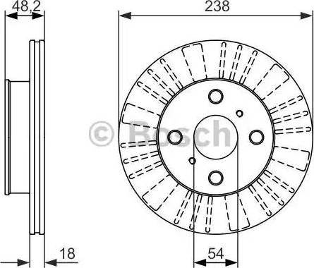 BOSCH 0 986 479 862 - Гальмівний диск avtolavka.club