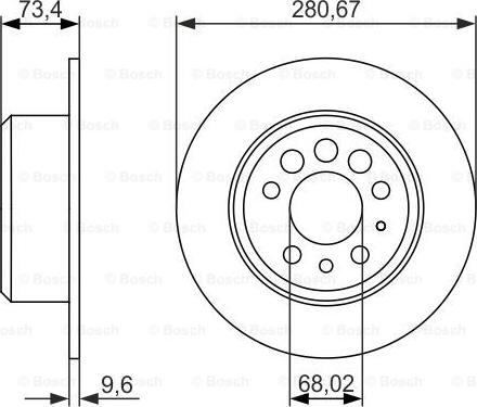 BOSCH 0 986 479 835 - Гальмівний диск avtolavka.club