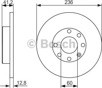 BOSCH 0 986 479 830 - Гальмівний диск avtolavka.club