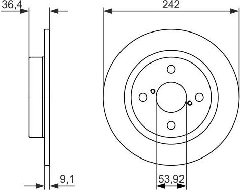 BOSCH 0 986 479 879 - Гальмівний диск avtolavka.club