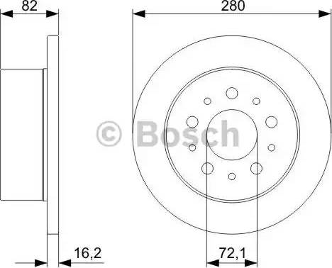 BOSCH 0 986 479 298 - Гальмівний диск avtolavka.club