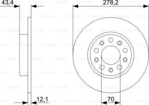 BOSCH 0 986 479 292 - Гальмівний диск avtolavka.club