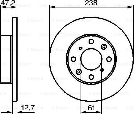 BOSCH 0 986 479 240 - Гальмівний диск avtolavka.club