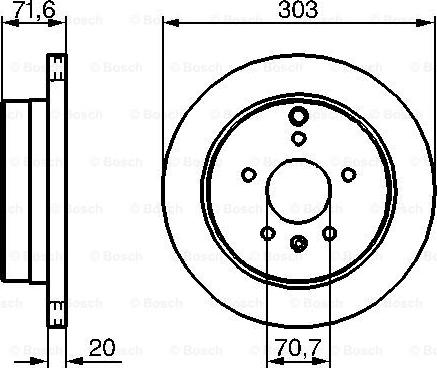 BOSCH 0 986 479 268 - Гальмівний диск avtolavka.club