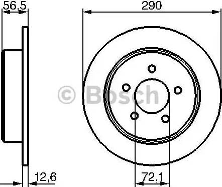 BOSCH 0 986 479 205 - Гальмівний диск avtolavka.club