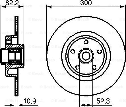 BOSCH 986479276 - Гальмівний диск avtolavka.club