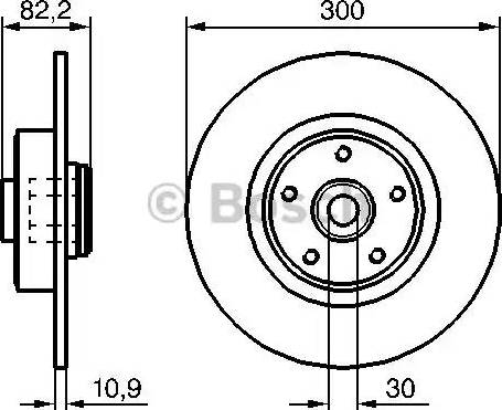 BOSCH 0 986 479 272 - Гальмівний диск avtolavka.club