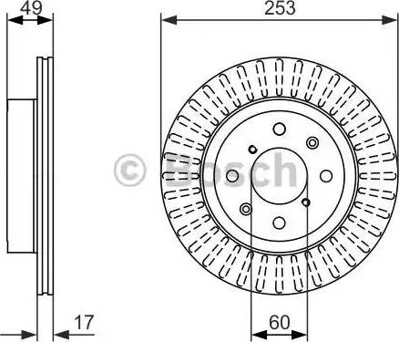 BOSCH 0 986 479 790 - Гальмівний диск avtolavka.club