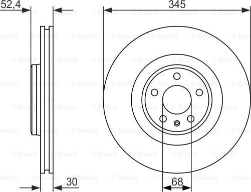 BOSCH 0 986 479 747 - Гальмівний диск avtolavka.club