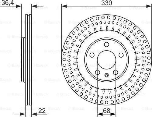 BOSCH 0 986 479 750 - Гальмівний диск avtolavka.club