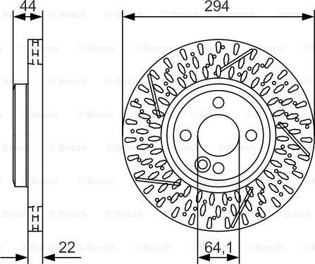 BOSCH 0 986 479 A69 - Гальмівний диск avtolavka.club