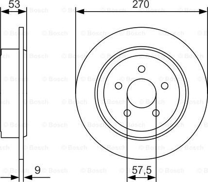 BOSCH 0 986 479 A79 - Гальмівний диск avtolavka.club