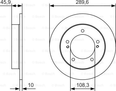 BOSCH 0 986 479 B09 - Гальмівний диск avtolavka.club